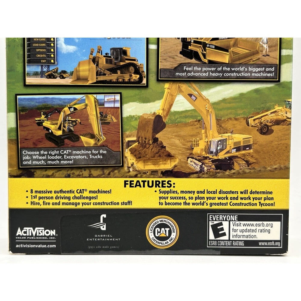 Caterpillar Construction Tycoon Activision PC Cd-ROM Brand New Sealed - Picture 3 of 8